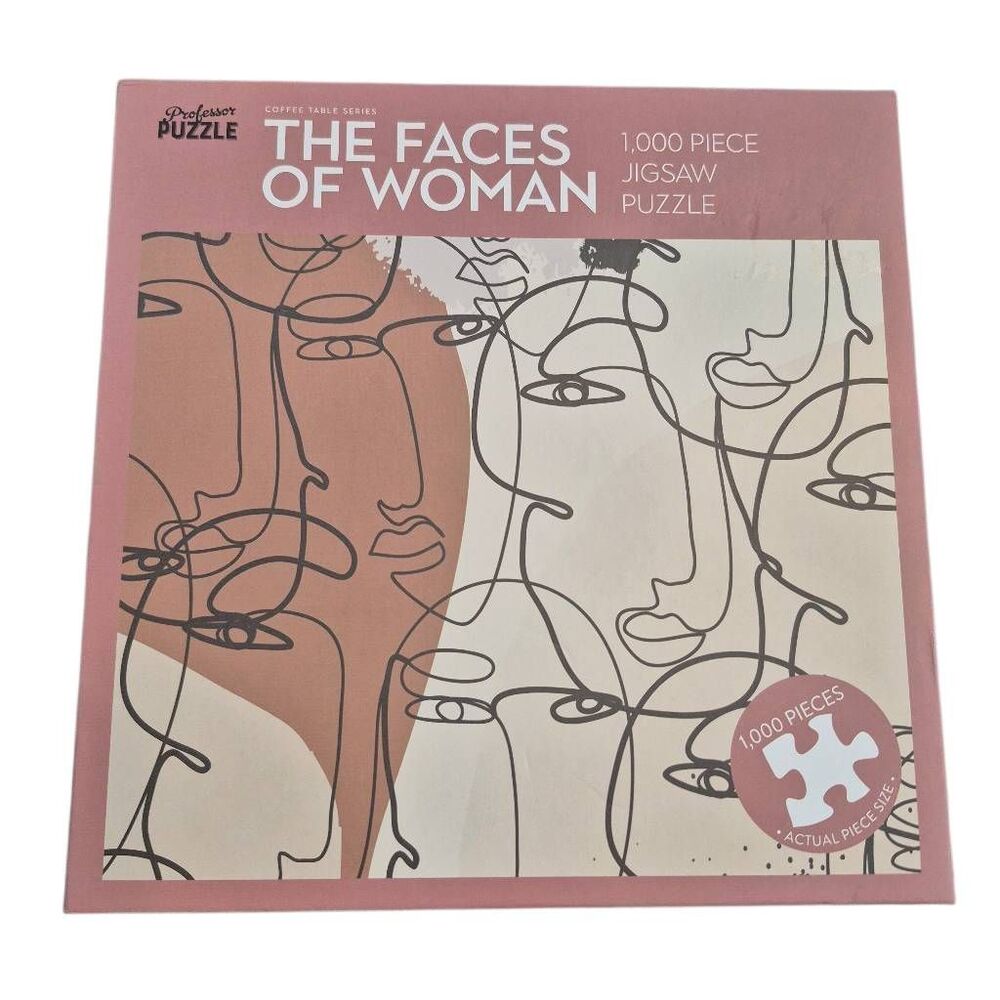 Professor Puzzle The Faces of Woman 1000 Piece Jigsaw Puzzle - NEW